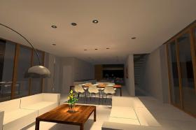 Osvětlení RD Střední Čechy, vizualizace