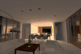 Osvětlení RD Střední Čechy, vizualizace