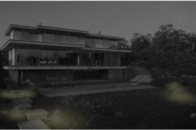 Rodinný dům, venkovní osvětlení, vizualizace